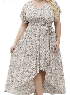 4/$20 Beautiful Boho Floral dress Plus Size